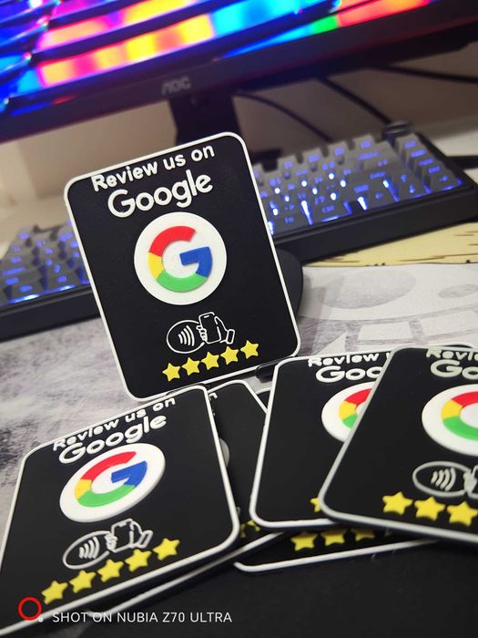 Placa NFC Google Avaliações Inteligente