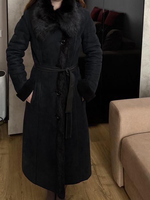 Італійська натуральна дублянка / дубльонка / дубленка  розмір xs s