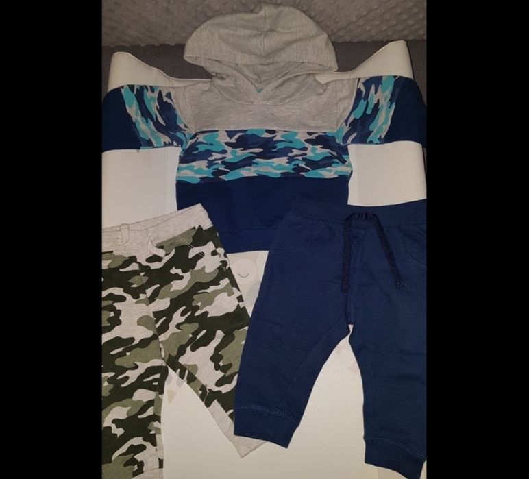 Bluza spodnie r 68 komplet zestaw dres chłopiec