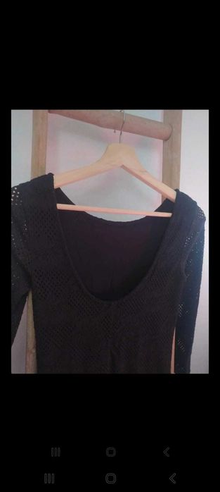 Vestido justo preto da Stradivarius