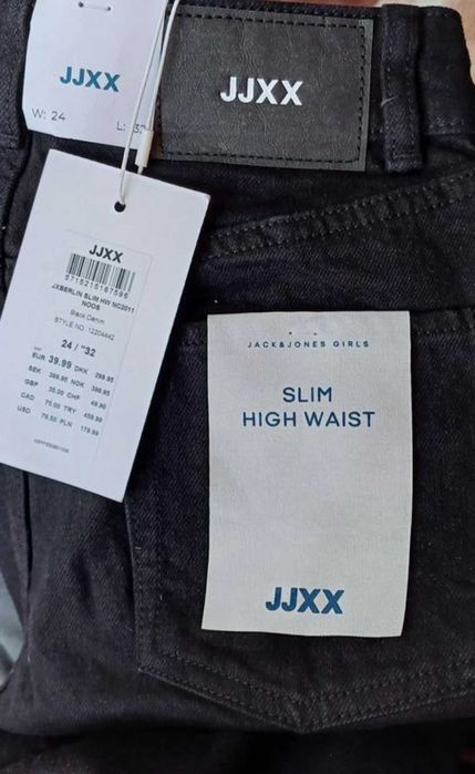 Штани джинсові jjxx (jxberlin slim hw nc2011 noos black denim)