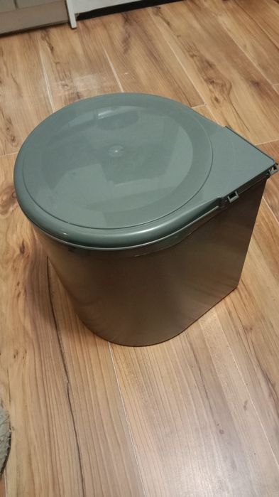 Відро для сміття на фасад 10л.Inoxa(сіре)