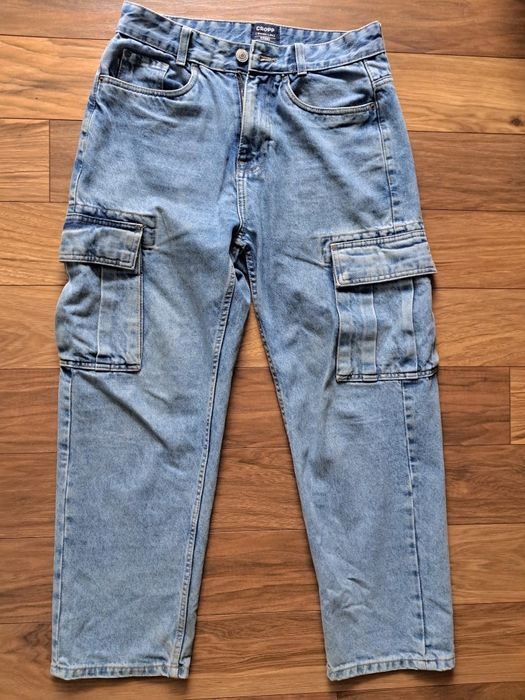 Spodnie 28/30 baggy CROPP i slim H&M