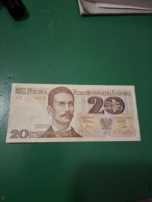 Banknot 20 zł z 1982 roku sprzedam.