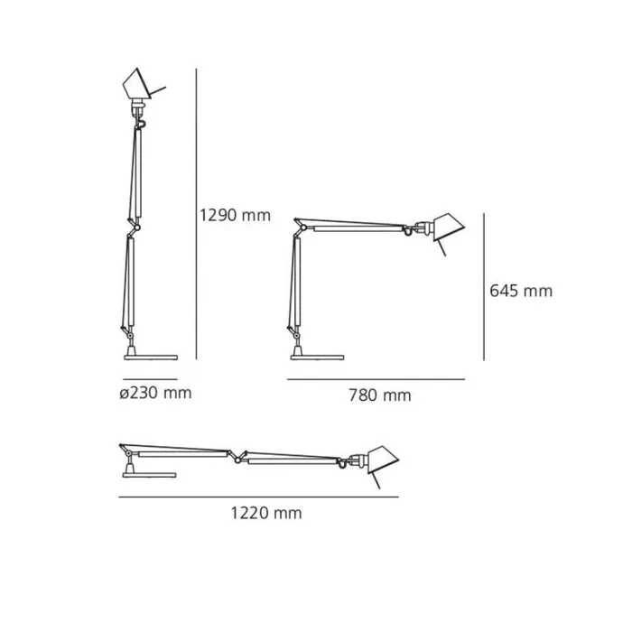 Candeeiro TOLOMEO c/Grampo da Artemide (Original e Novo) - Desde: