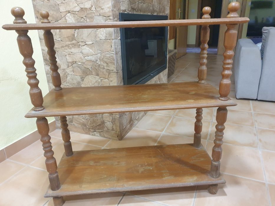 Movel madeira maciça estante