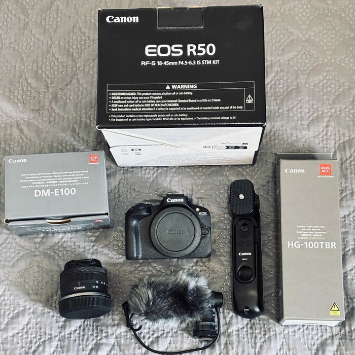 Canon EOS R50 Kit Completo Vlogging (4K) – Como Nova