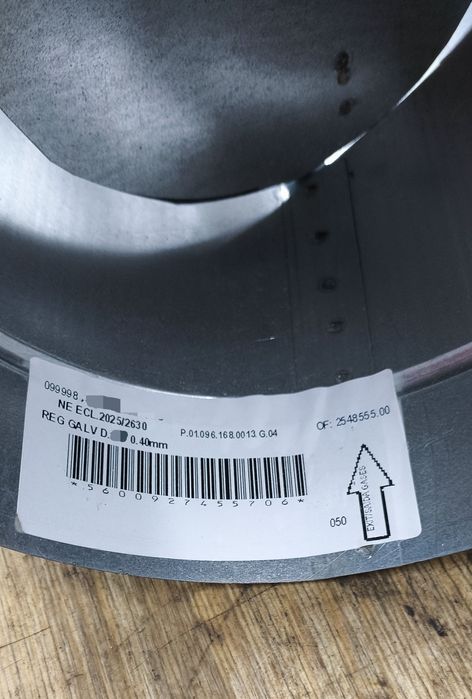 Registo galvanizado 140mm