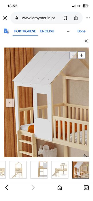 Cama Infantil com escorrega