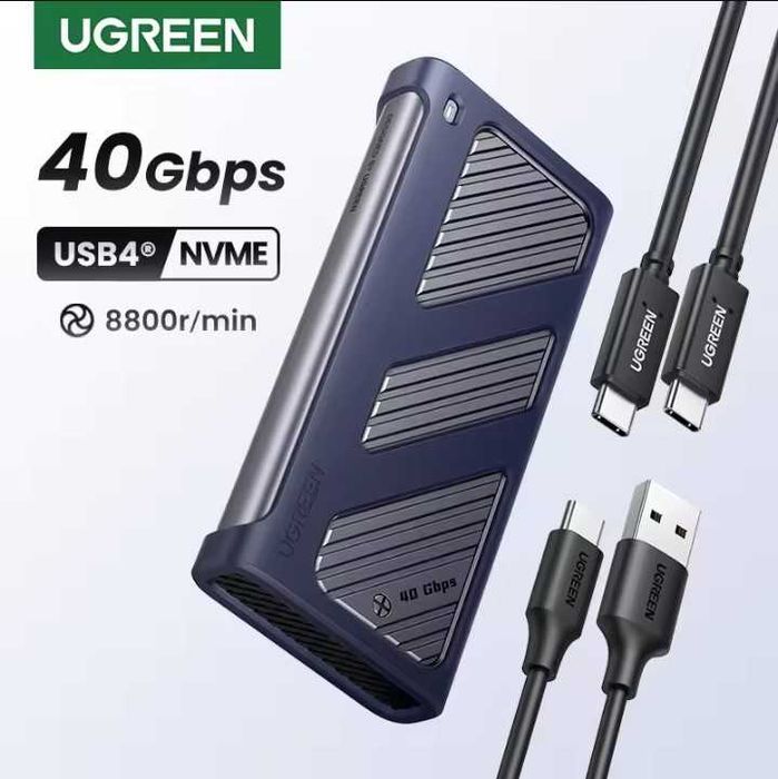 Ugreen SSD карман M2 NVME 40Gbps USB 4.0 - CM850 (19402)