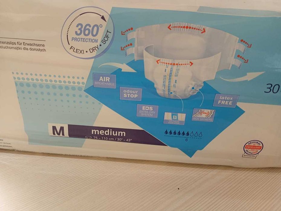Підгузки для дорослих М до 110 см. 30 шт.