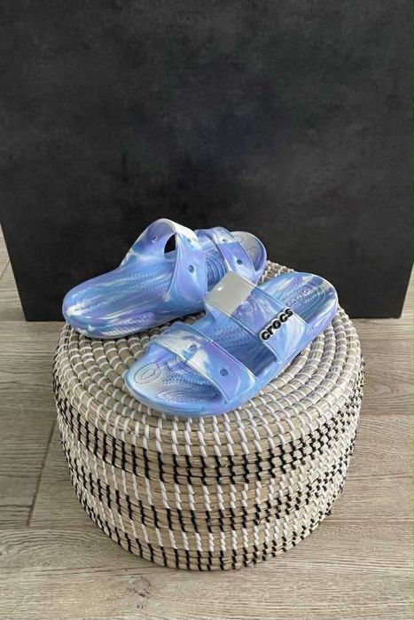 Crocs klapki classic marbled white/oxygen W8 38/39
