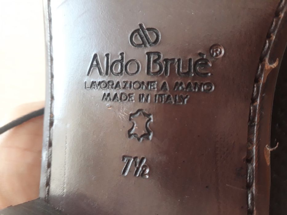 Замшевые туфли Aldo brue . Made in Italy