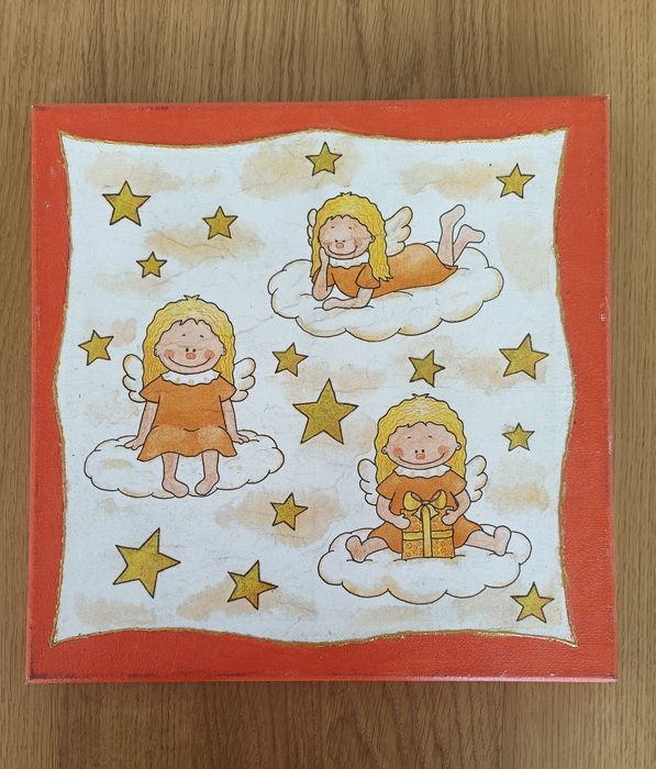 Quadro com fadas handmade