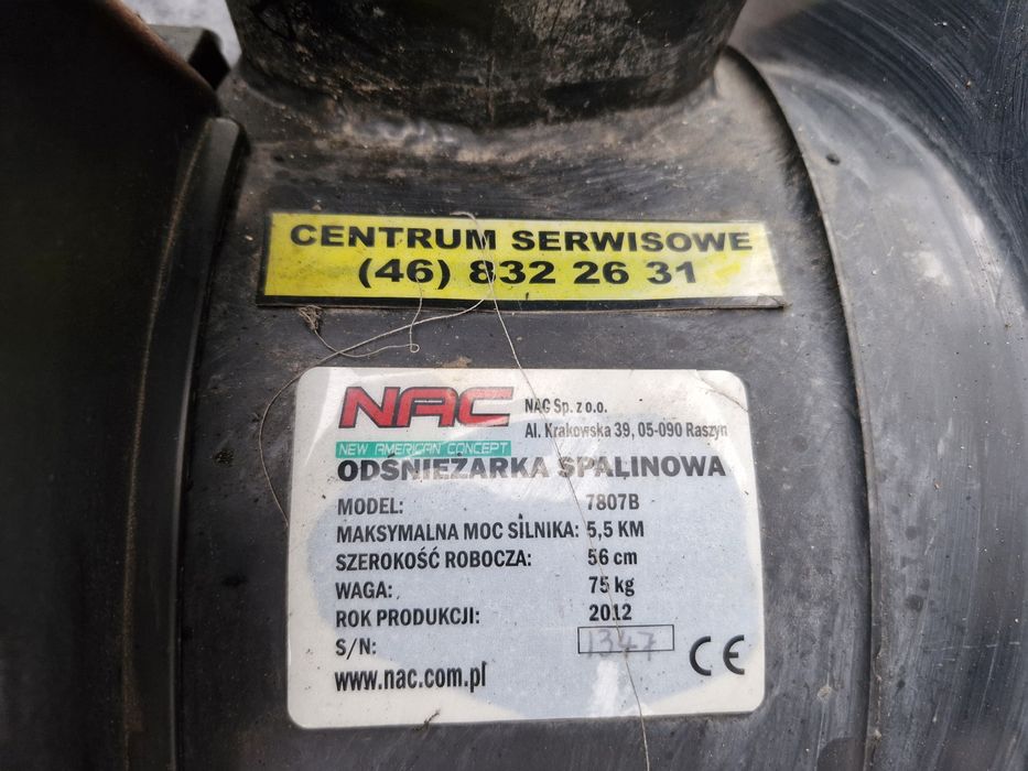 Odśnieżarka NAC 7807B