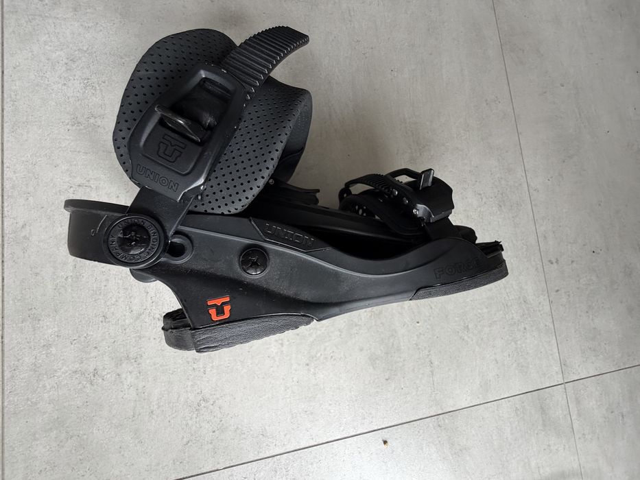 Wiązania snowboardowe Union Force M - Black - Duraflex ST - PRAWIE NOWE