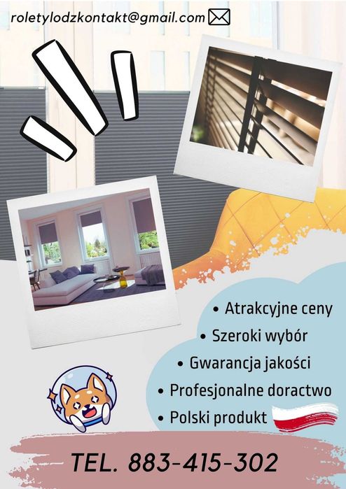 Plisy Łódź / Moskitiery Łódź/ Rolety Dzień Noc  / Rolety Łódź