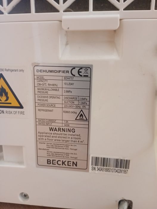 Desumidificador Becken