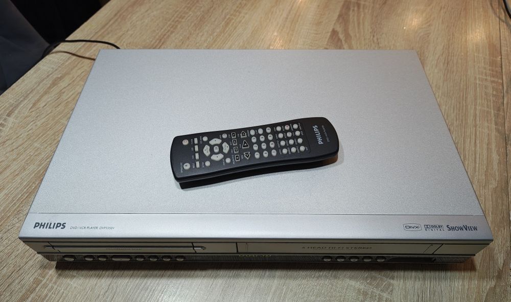 PHILIPS DVP3350V #Magnetowid VHS DVD #Combo #6 HD #Hi-Fi Stereo #Pilot