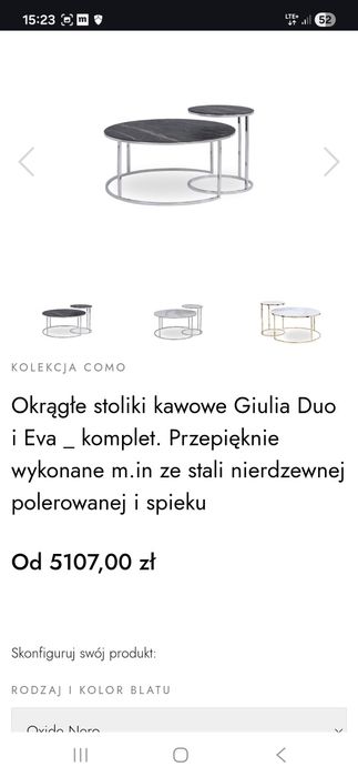 2 stoliki kawowe z  salonu Kler