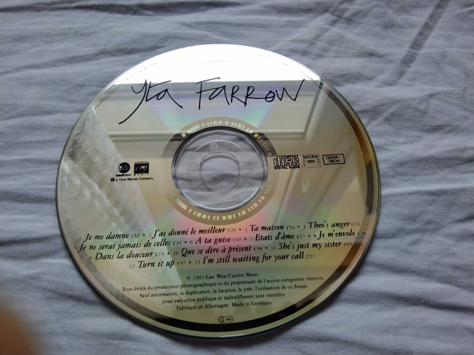Yta Farrow - Je me damne , płyta CD .