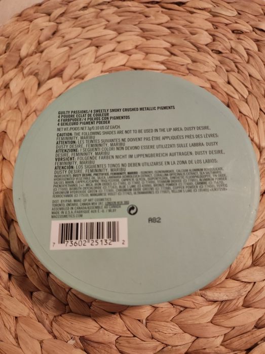 MAC Pigmentos metalizados 4 unidades