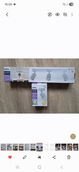 Zestaw lamp led  na ścianę / sufit