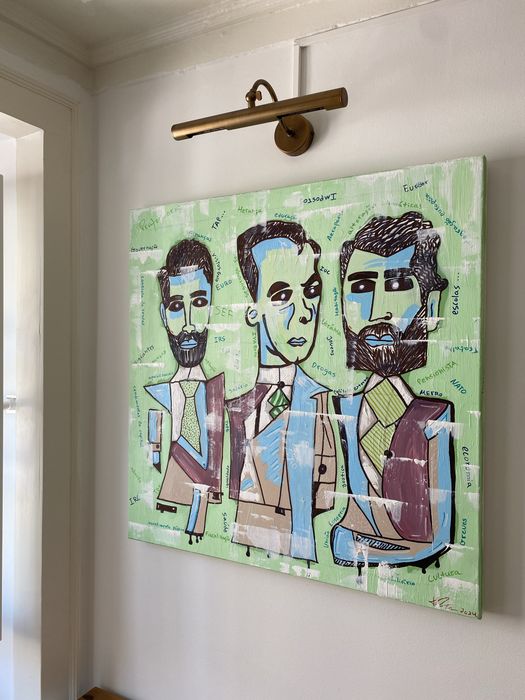 Retratos do Futuro Primeiro-Ministro (Eleições) - quadro em tela 80x80