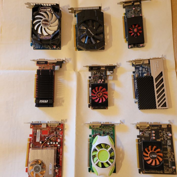 Видеокарта 1 / 2 ,gb Nvidia amd hdmi dvi vga dp