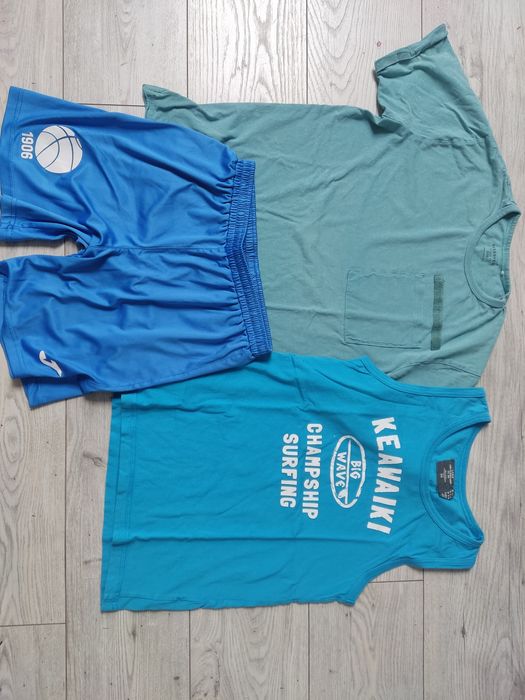 Reserved H&M 2 koszulki spodenki 158 12 l