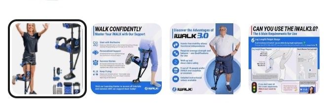 Muleta sem mãos Iwalk