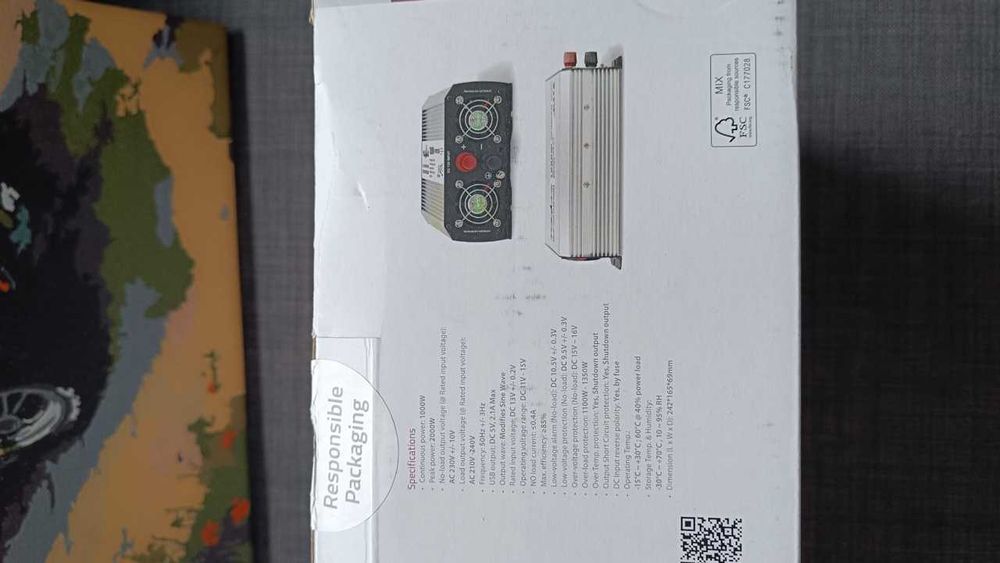 Przetwornica Napięcia Nedis 12V 230V 1000W / 2000W