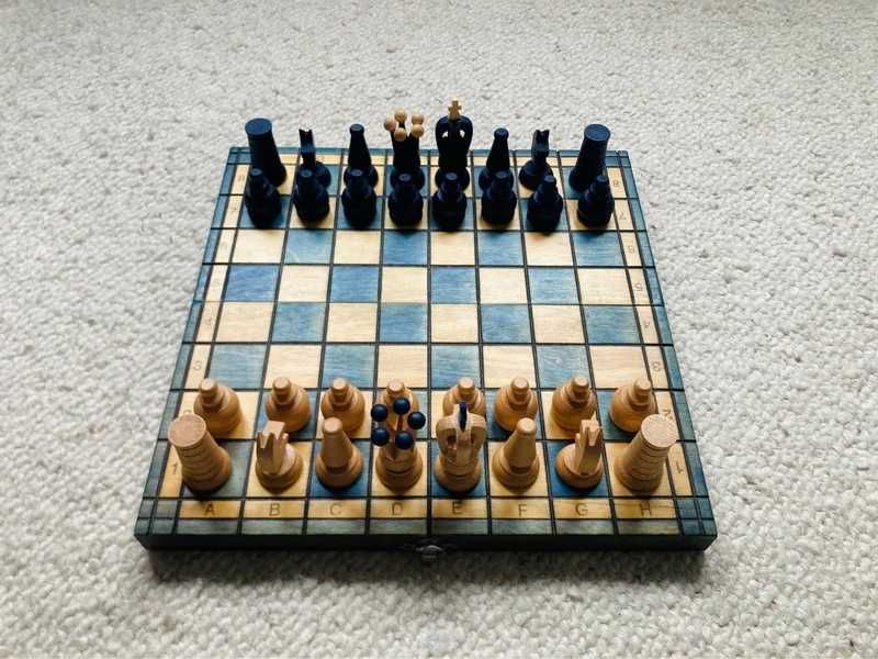 Conjunto Xadrez em Madeira