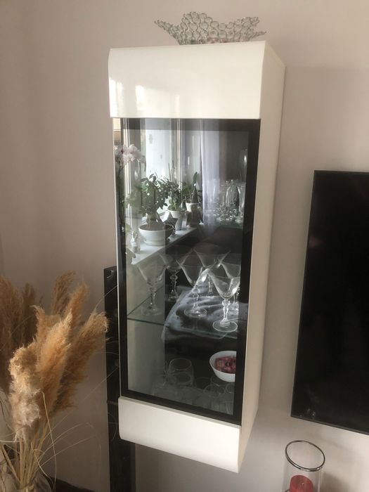 Szafka Witryna szklana  meble do salonu 2 szt