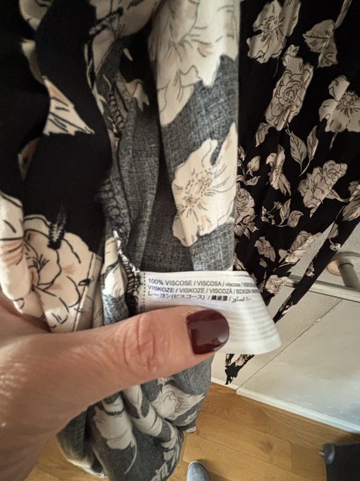 MANGO sukienka dluga S wiskoza