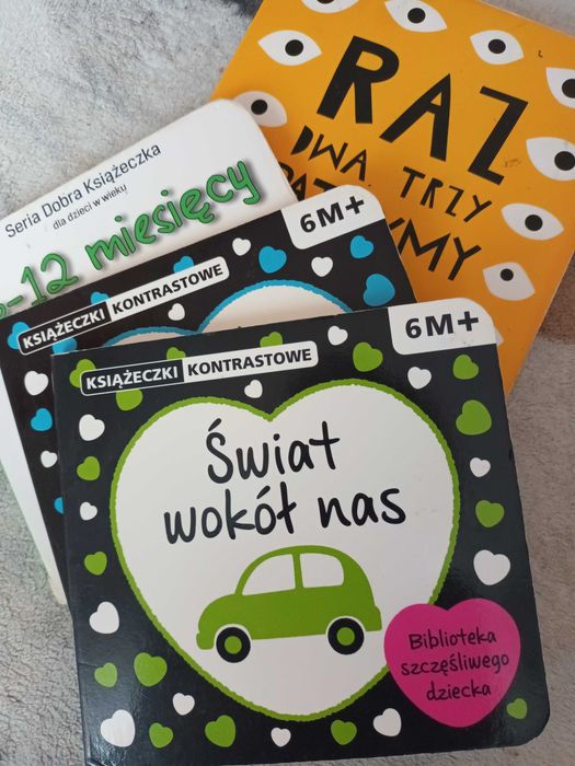 Kontrastowe i obrazkowe książeczki dla malucha od 6 miesiąca