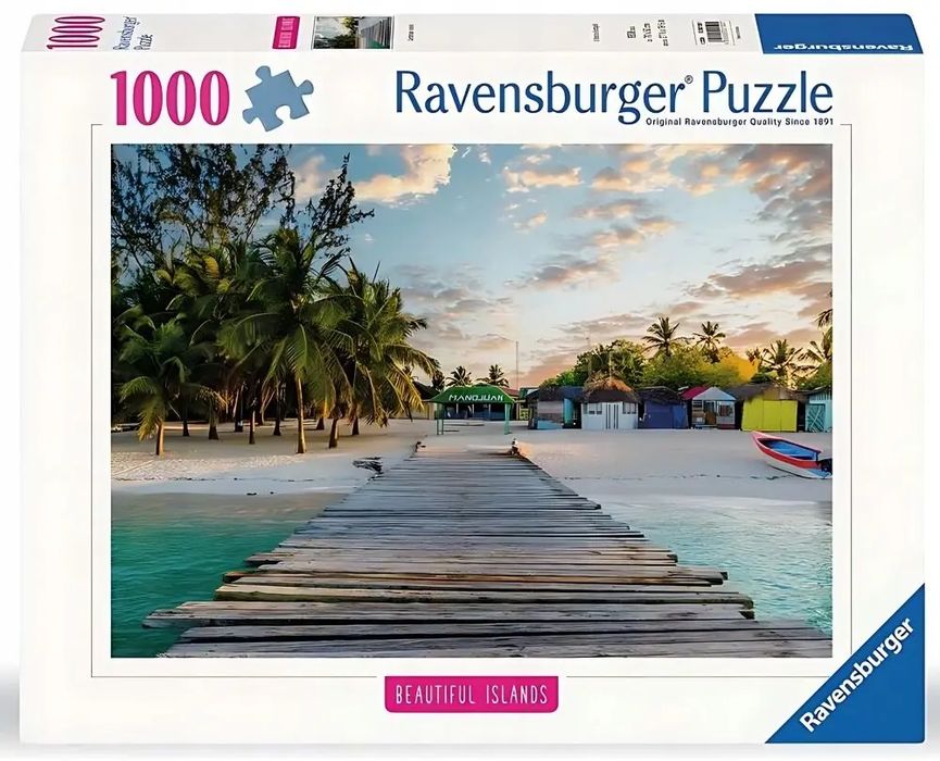 Puzzle Ravensburger 1000 elementów Piękne Wyspy Malediwy. Ravensburger. Nowy Produkt