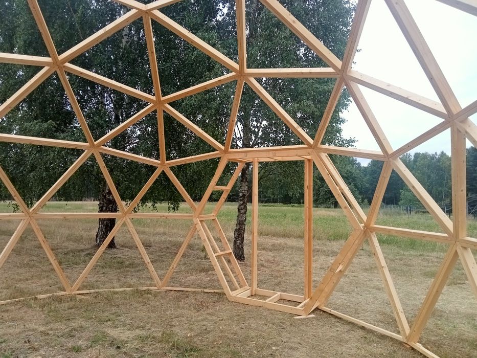 Kopuła geodezyjna, dom kopułowy 35m2.