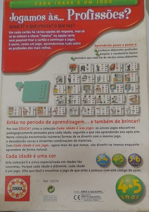 Jogo didáctico ''Jogamos ás profissões? - Completo