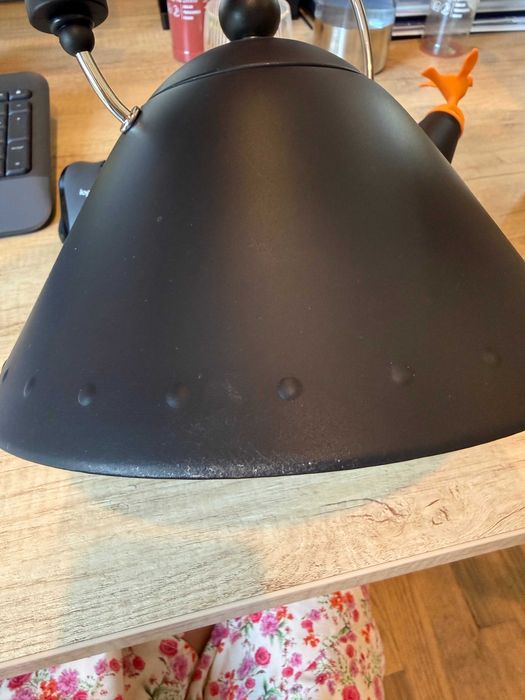 Alessi Czajnik 9093 BB  z gwizdkiem ptaszkiem, czarny mat