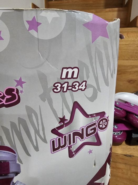 Patins em linha de menina