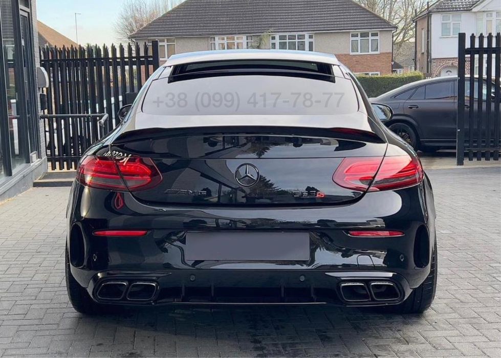 Диффузор насадки C63 AMG Mercedes W205 C205 C-Сlass Купе Рестайлинг