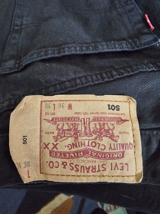 Czarne spodnie jeansowe r L/XL Levi's