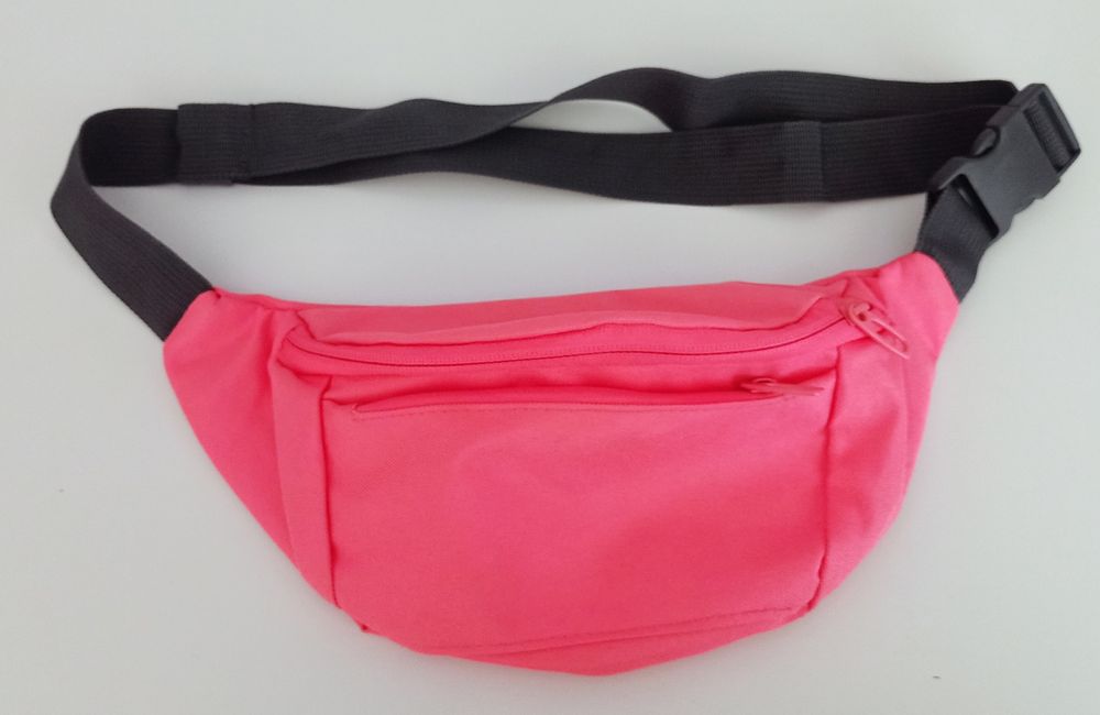 Koralowa nerka, saszetka na drobiazgi, regulowana, 2 kieszonki