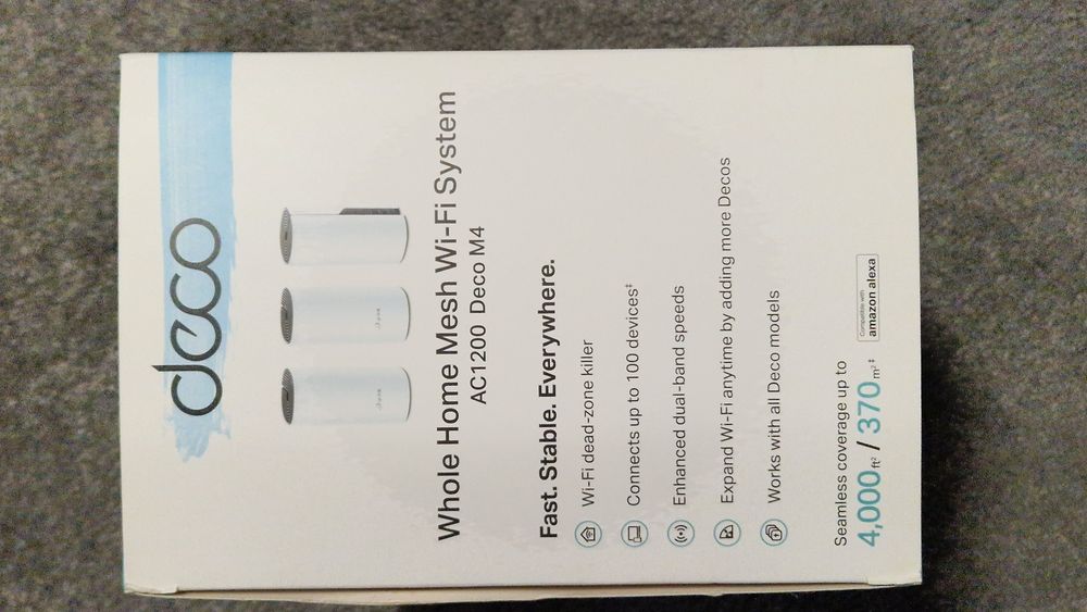 TP-Link Deco M4 AC1200 – Sistema Mesh Wi-Fi Dual-Band, 3 Unidades