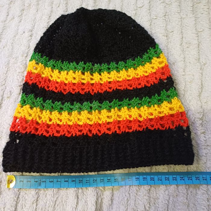 Czapka azurowa reagge rasta