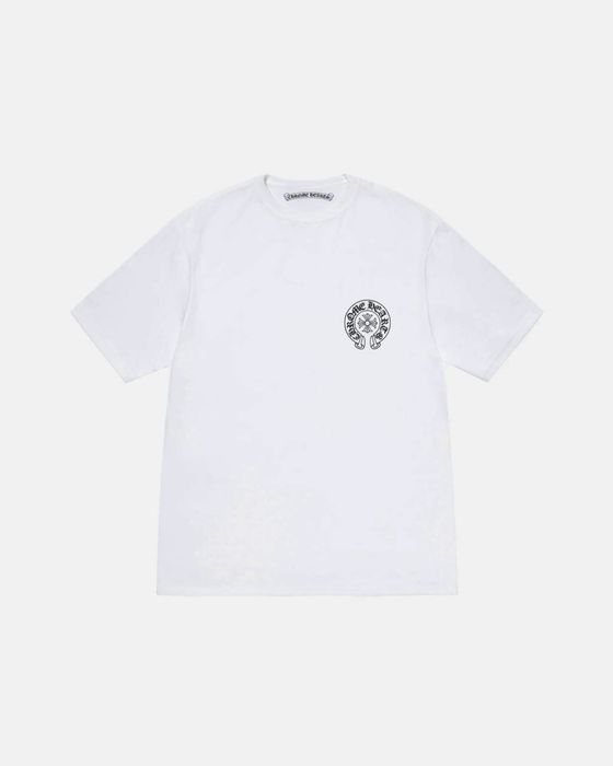 Мужская футболка Chrome Hearts Logo черная унисекс Хром Хартс