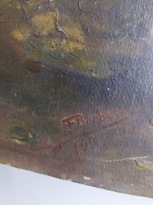 Quadro antigo a oleo