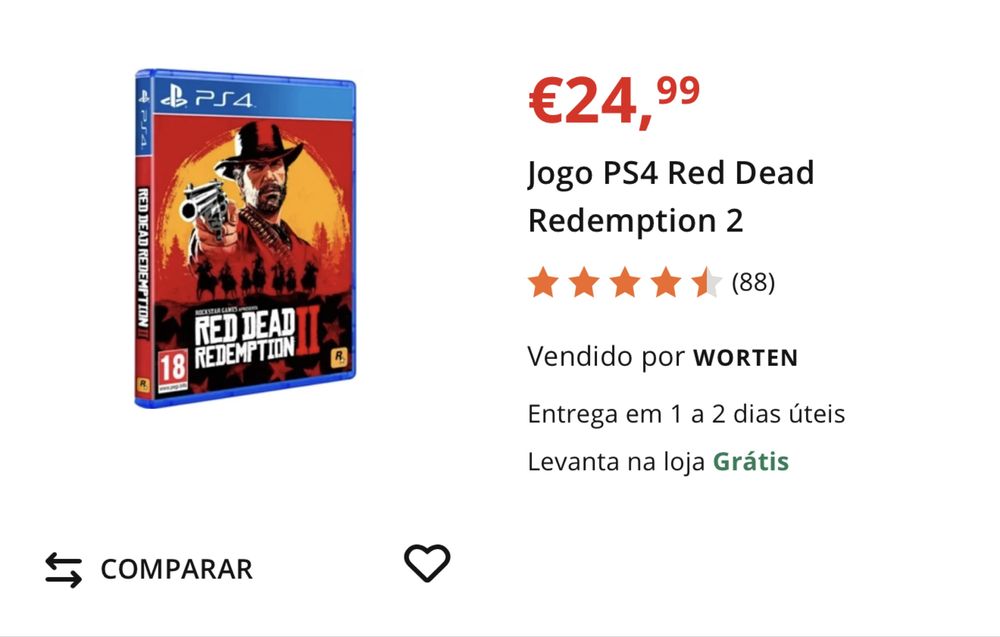 Jogo da PS4 - Red Dead 2