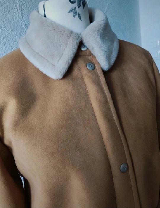 Ciepły kożuszek damski 38 M elegancki